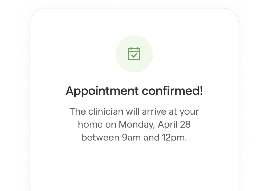 Receive a treatment plan